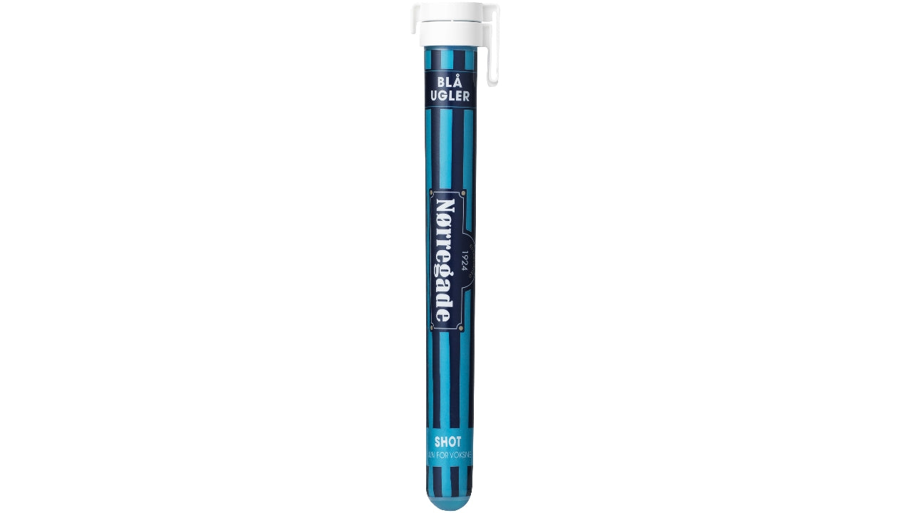 Blå ugler shot rør 16,4% 2cl