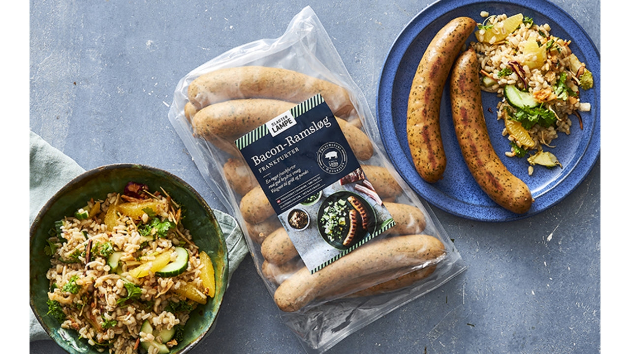 Frankfurter bacon ramsløg 10x125g