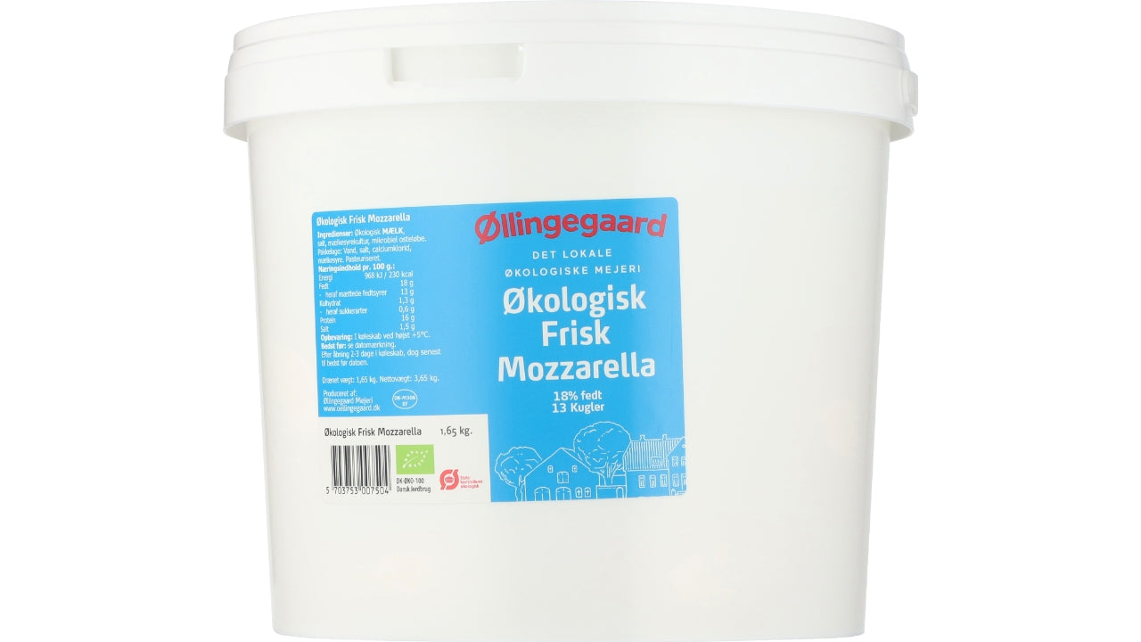 Øko Mozzarella kugler 13x130g