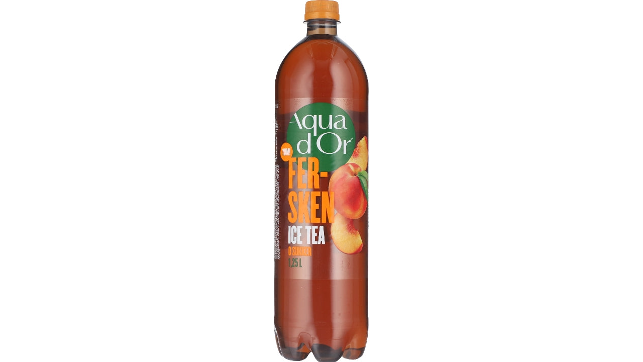 Aqua d'Or Black tea fersken 6x1,25L
