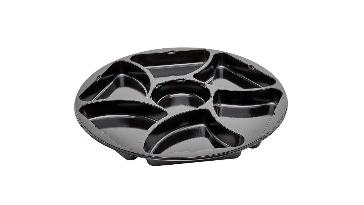 Bakke rund deli 7R sort 150stk