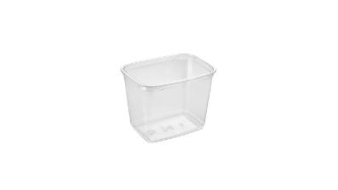 Plastbæger Rektangulær 1000ml 560stk
