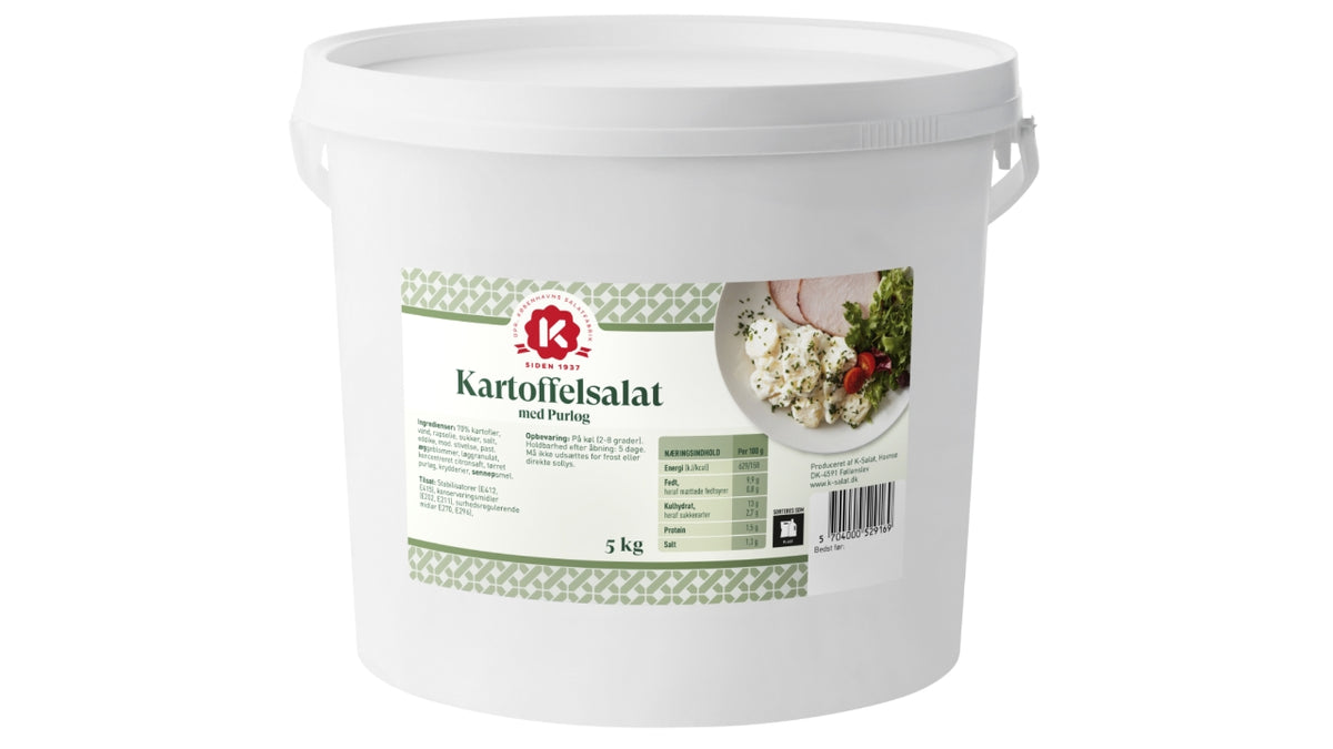 Kartoffelsalat m/purløg 5kg