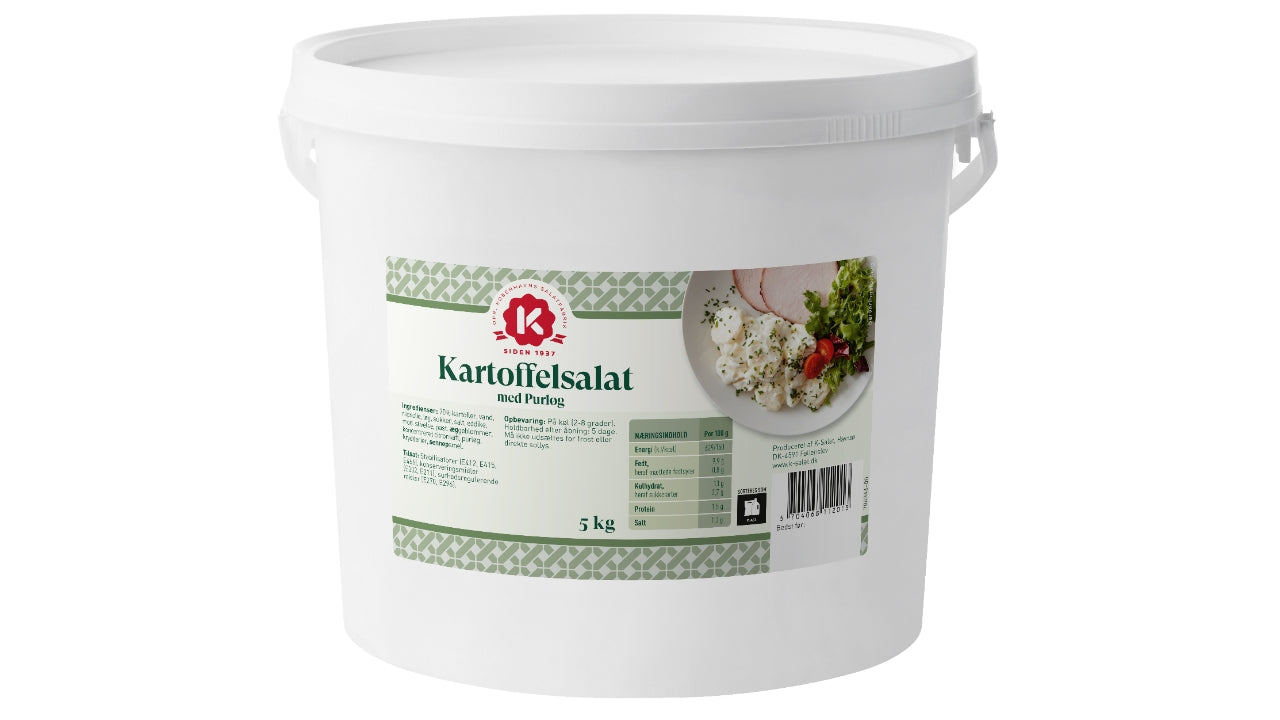Kartoffelsalat m/purløg 5kg