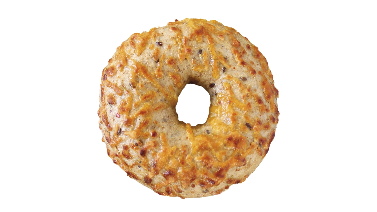 Bagel fuldkorn chili/cheddar 24x150g