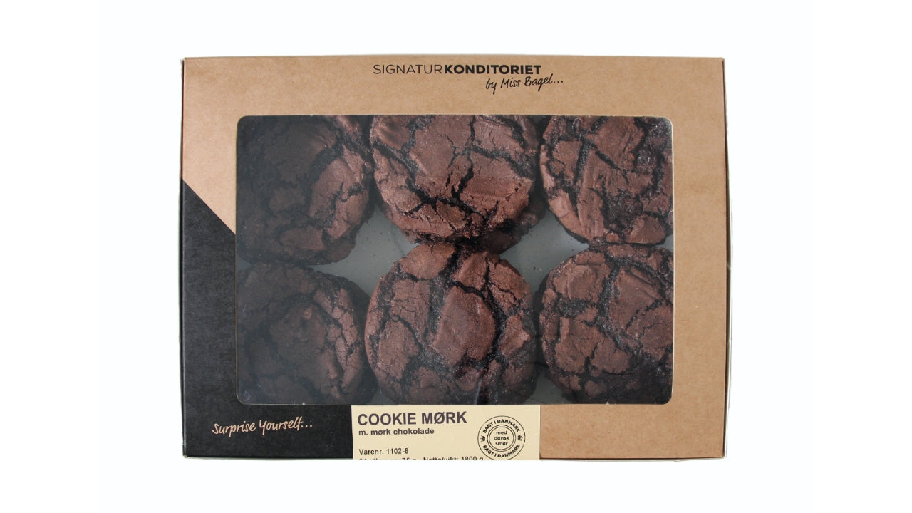 Mørk chokoladecookie 24x75g