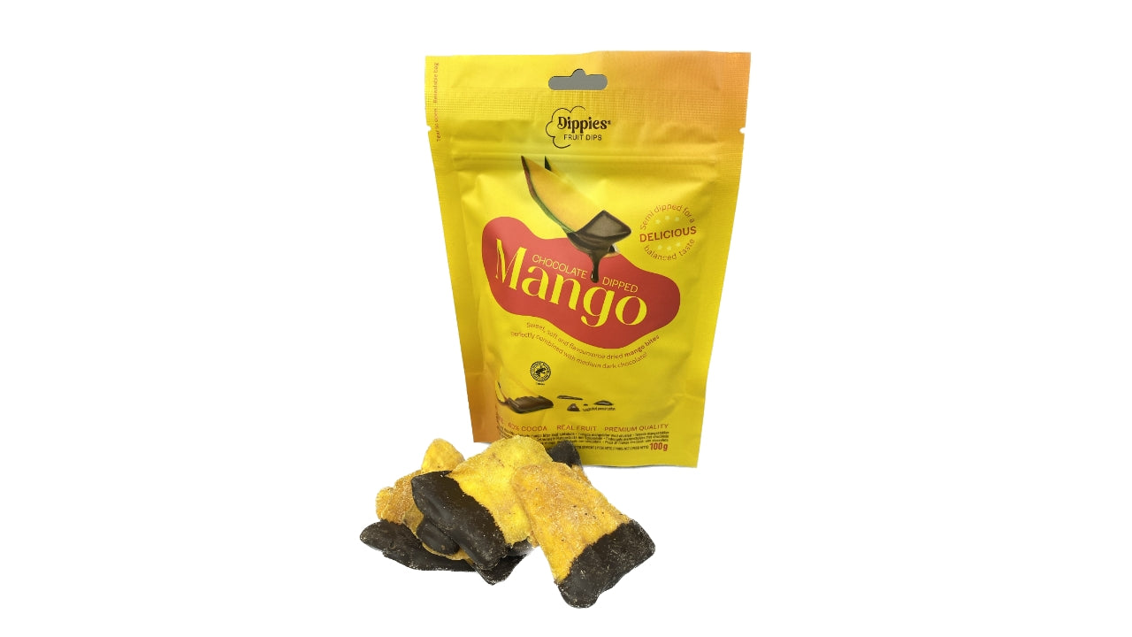 Tørret mango med chokolade 100g (14)