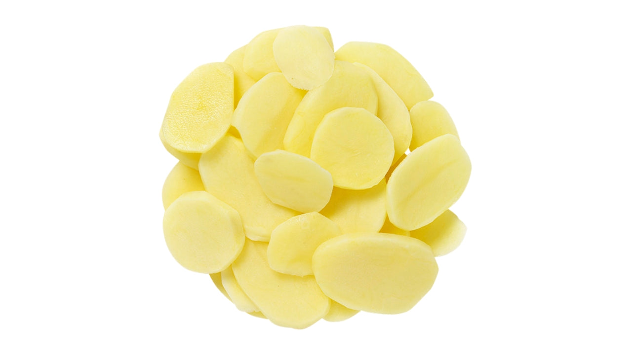 Kartofler råskrællede skiver 5mm 5kg