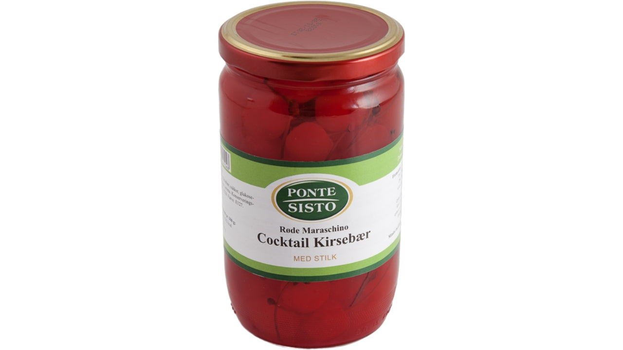 Maraschino kirsebær m/stilk 720g