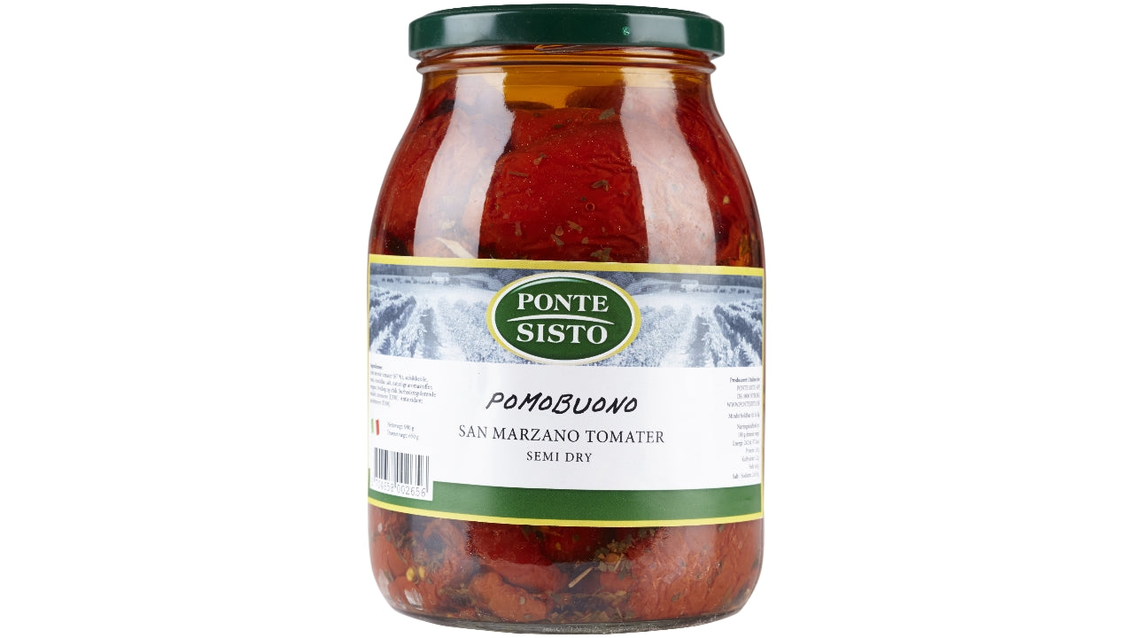 Tomater soltørrede san marzano 980/650g