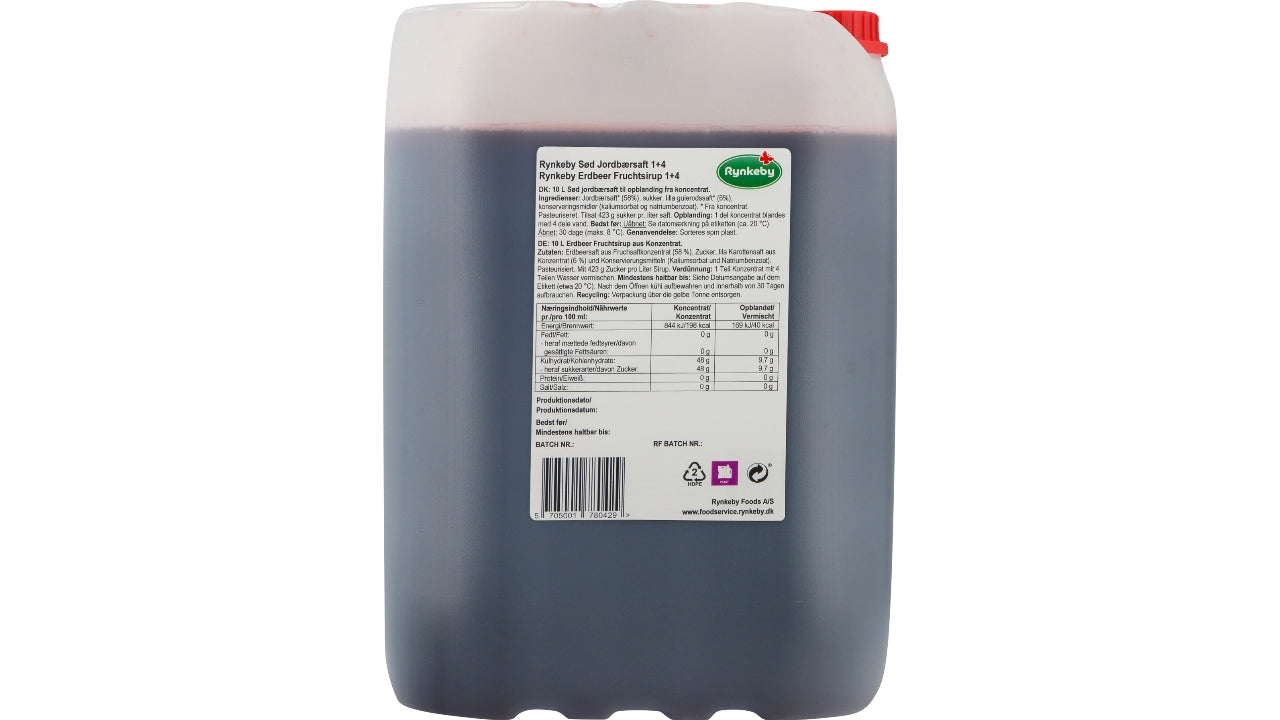 Jordbær Saft 10L