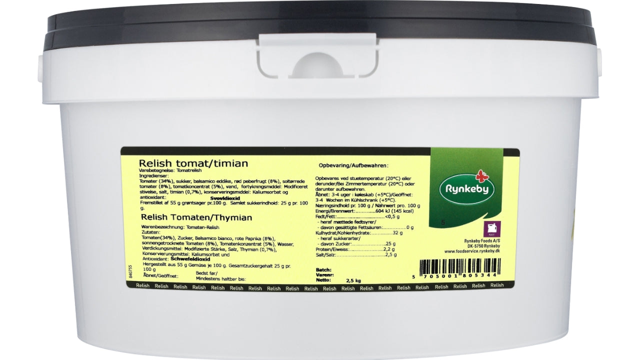 Relish Tomat med Timian 2,5kg