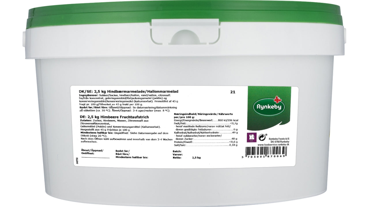 Hindbær Marmelade 2,5kg
