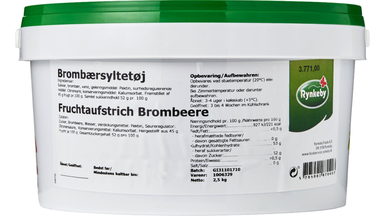 Brombær Syltetøj 2,5kg
