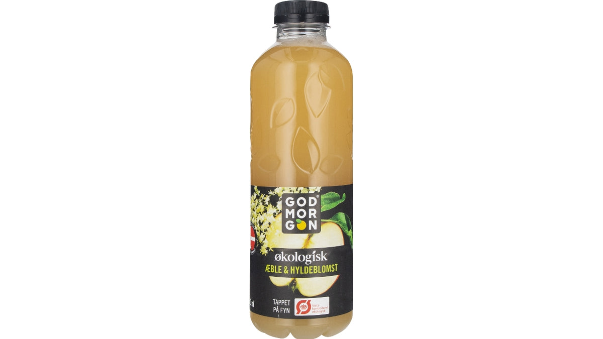 Øko Æble/hyldeblomst juice 0,85L