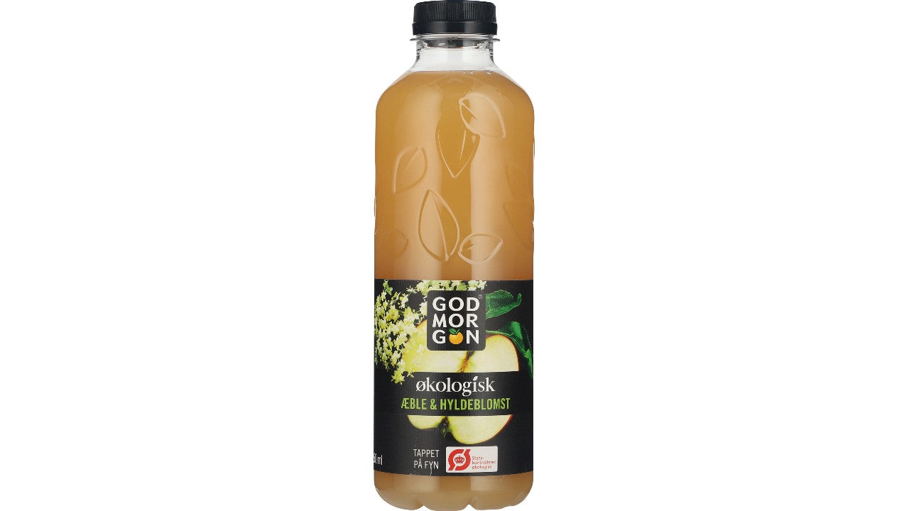 Øko Æble/hyldeblomst juice 0,85L