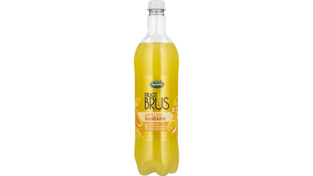 Appelsin og mandarindrik med brus 1L