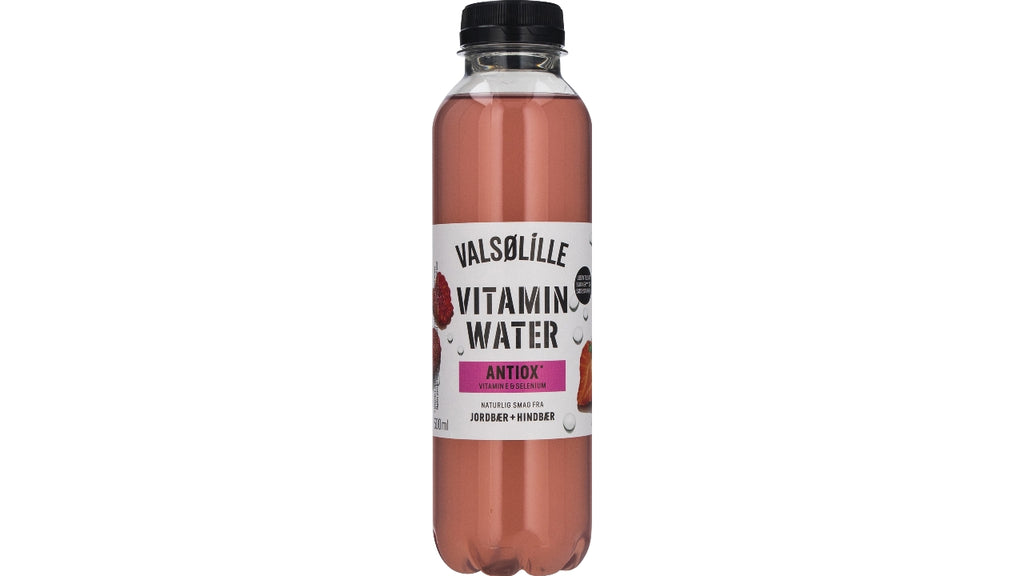 Vitamin Water jordbær & hindbær 0,5L
