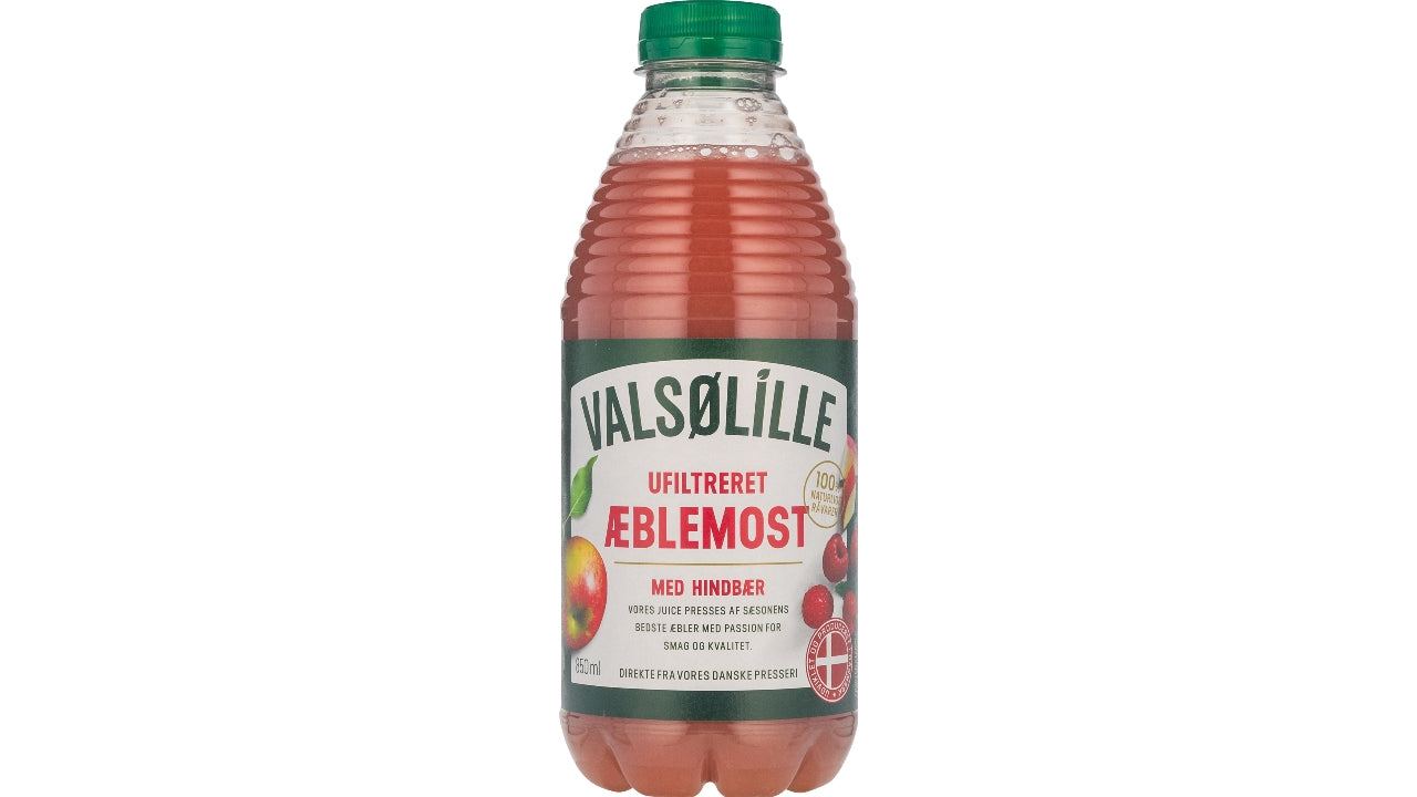 Æblemost med hindbær 850ml