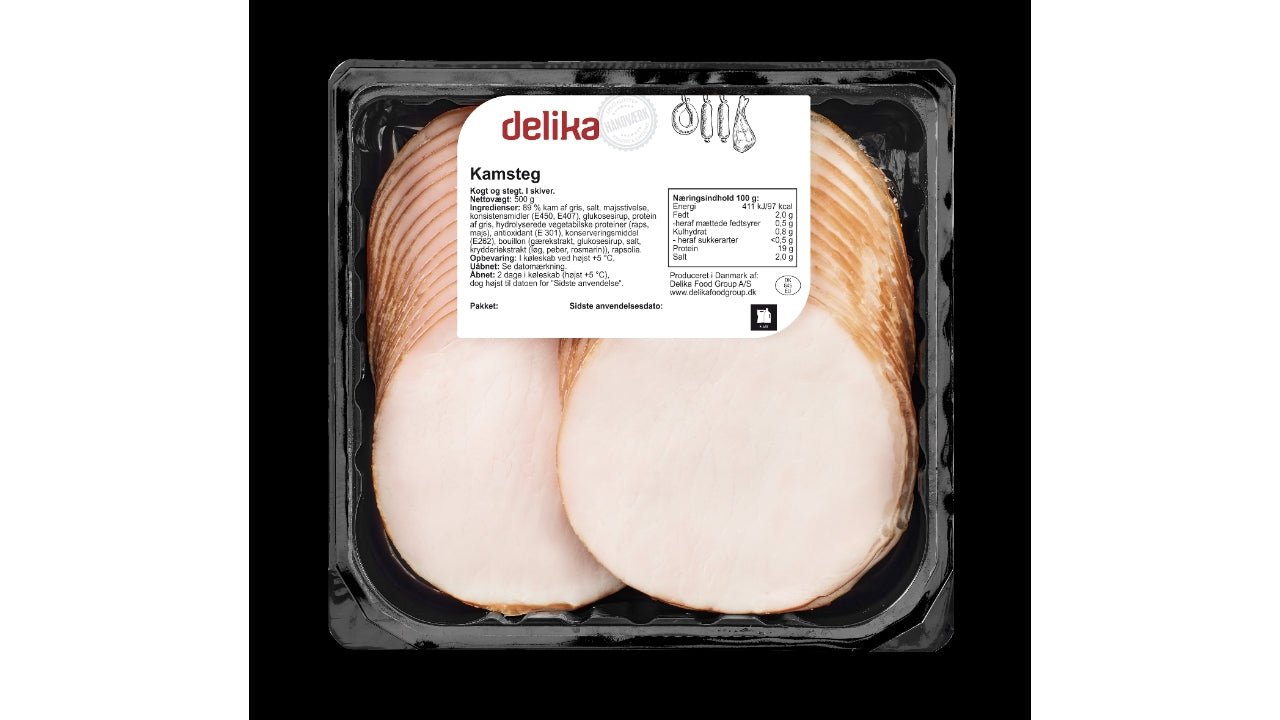Kamsteg i skiver 500g