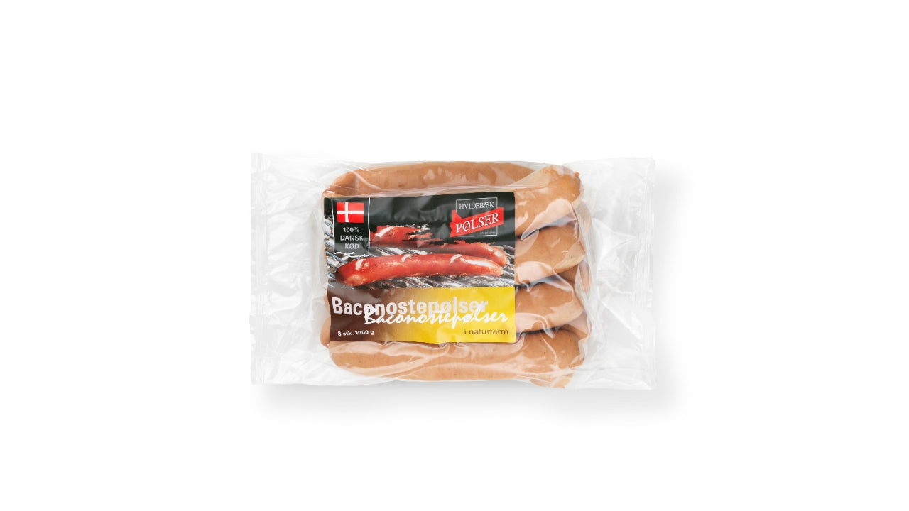 Bacon-ostepølse 8x125g