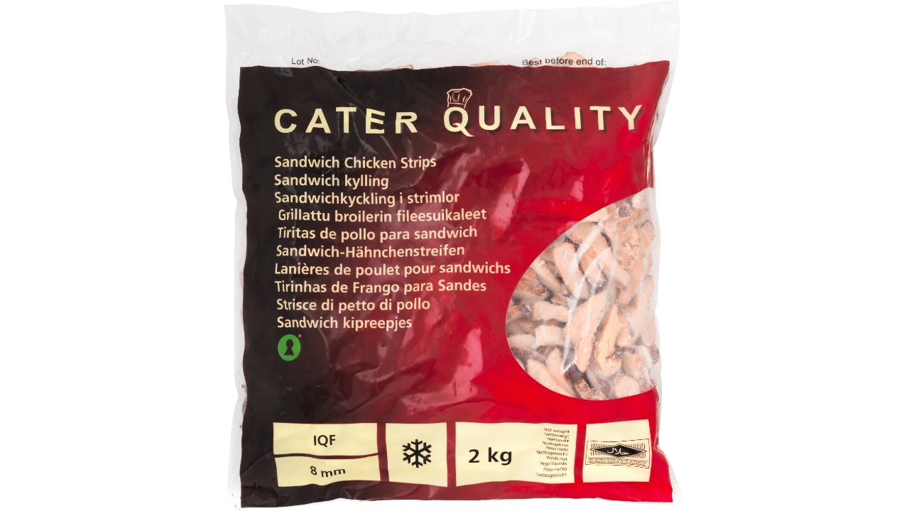 Kyllingestrimler sandwich stegt 8mm 2kg
