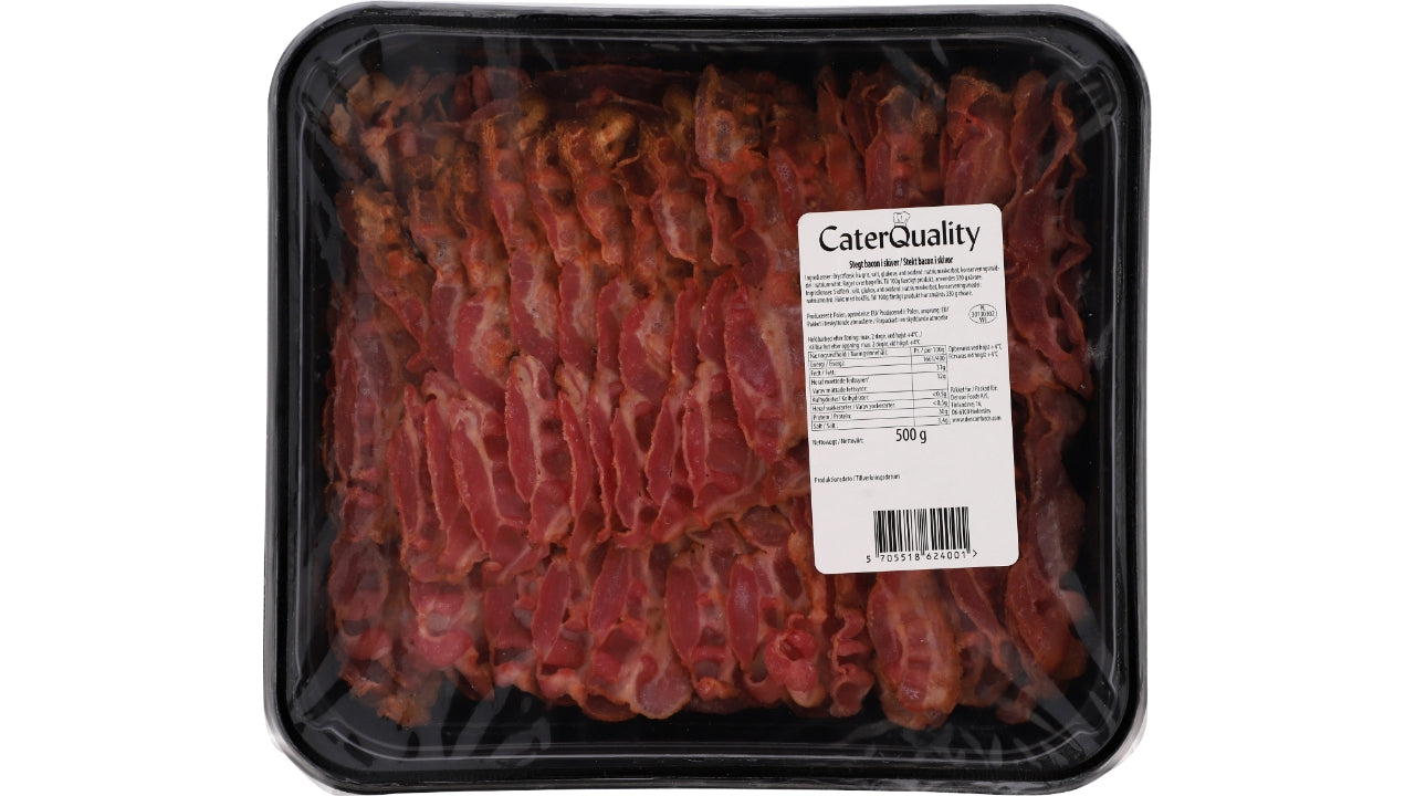 Bacon i skiver stegt 70% 500g