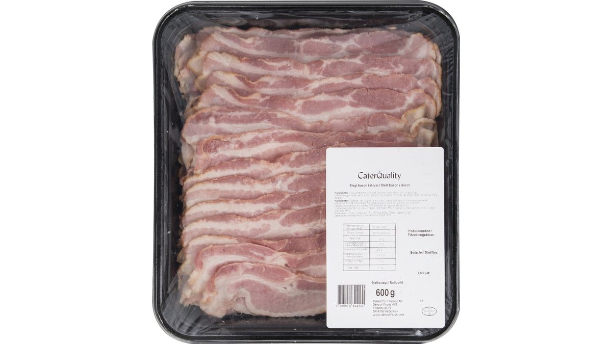 Bacon i skiver forstegt 40% 600g