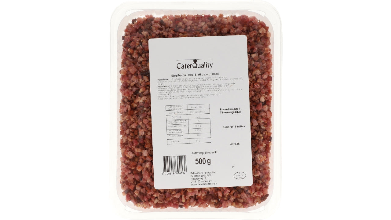 Bacon i tern gennemstegt 500g