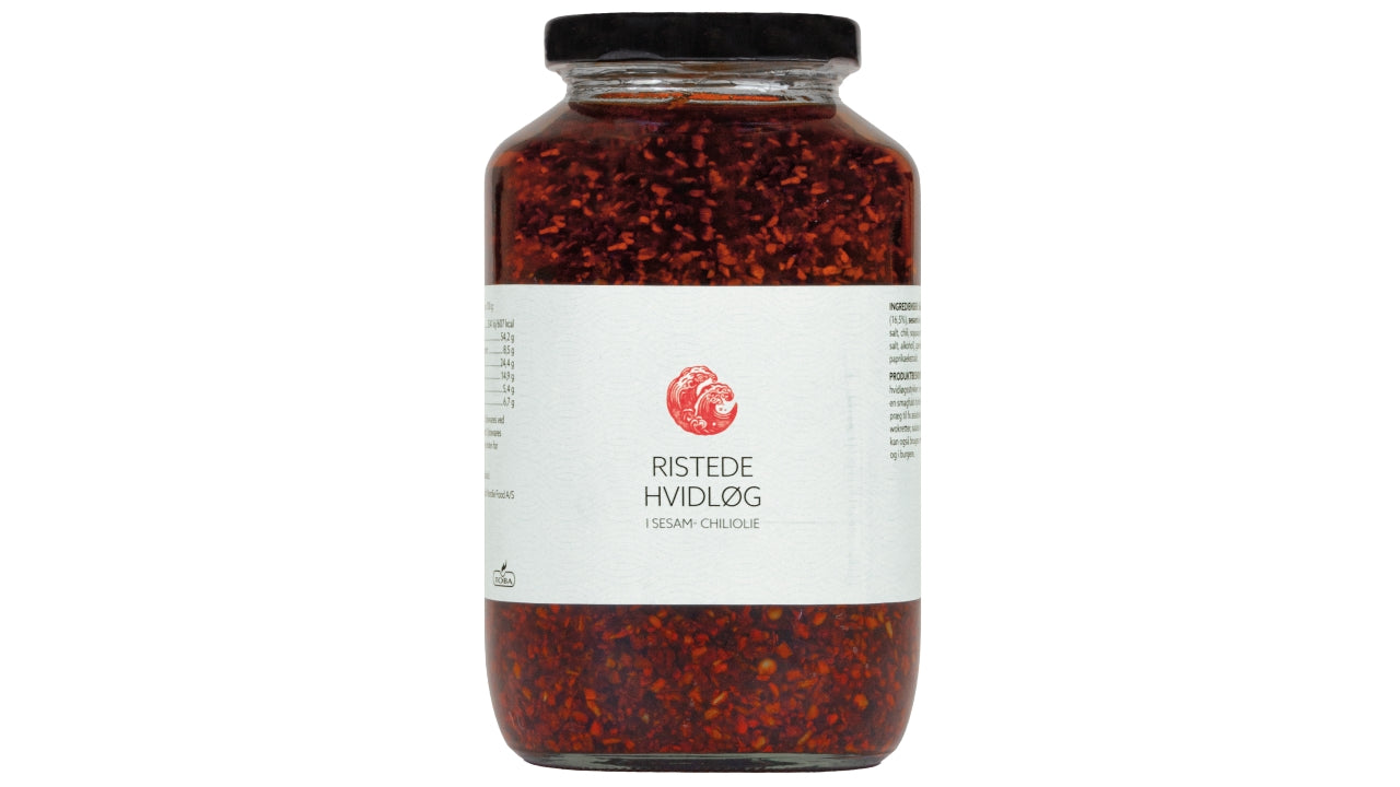 Ristede hvidløg i olie 700g