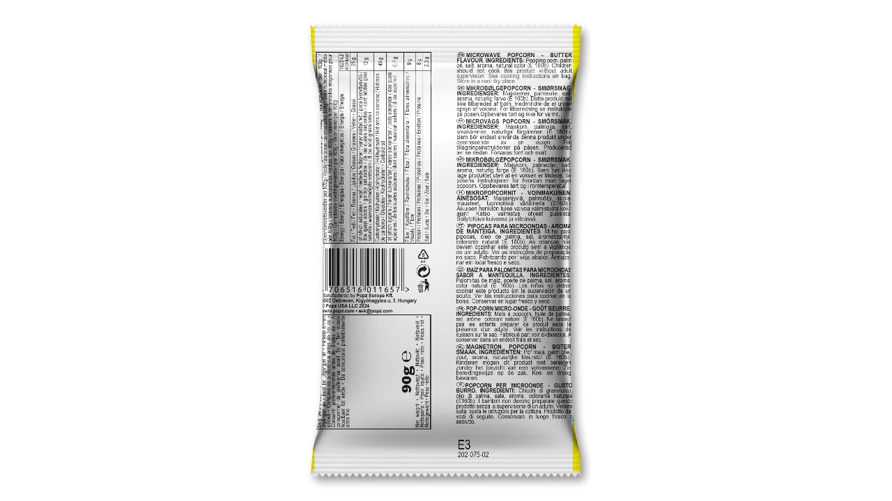 Mikropopcorn butter 90g