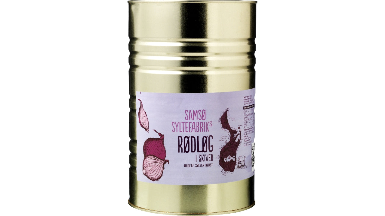 Rødløg i skiver 4,4kg/2,1kg