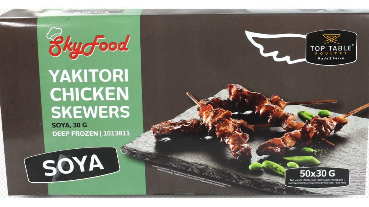 Yakitori kyllingespyd Soya 30g 1,5kg