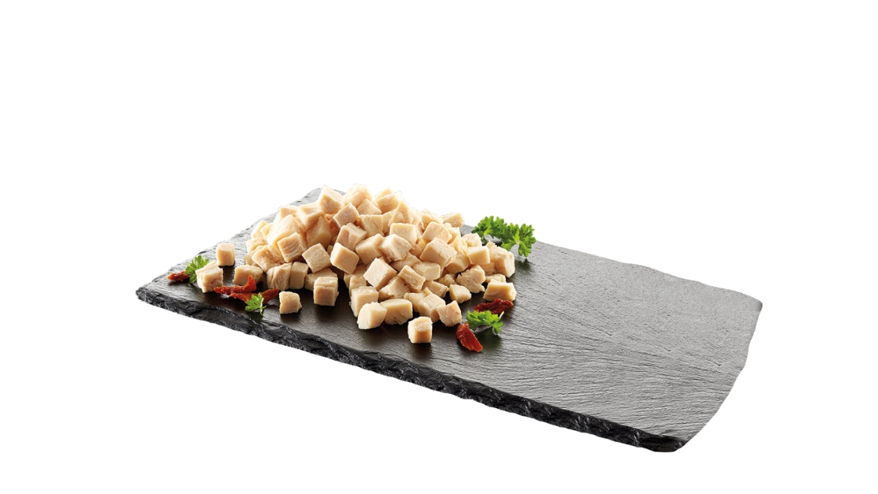 Kyllingefilet i tern kogt 12mm 2,5kg