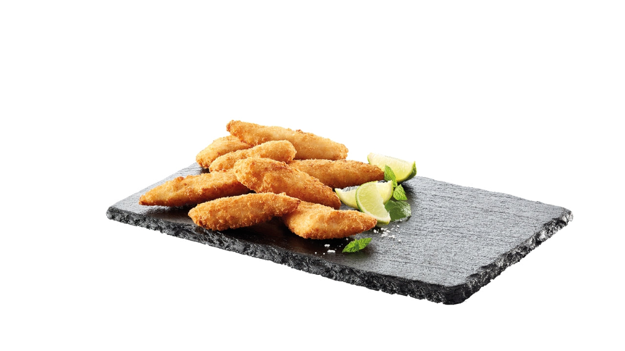 Kyllingeinderfilet paneret 30-50gr 2,5kg