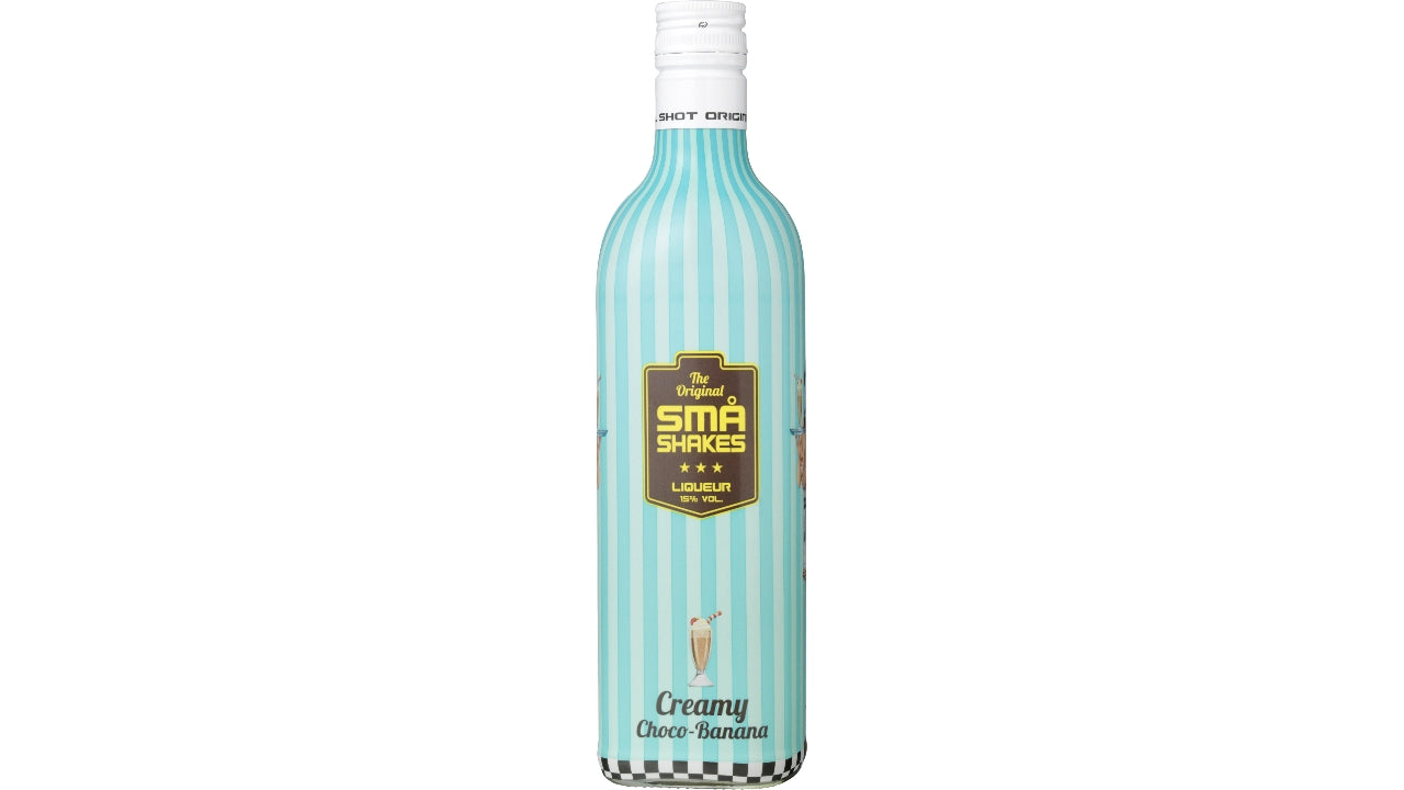 Små Shakes chocolate-banana 15% 70cl