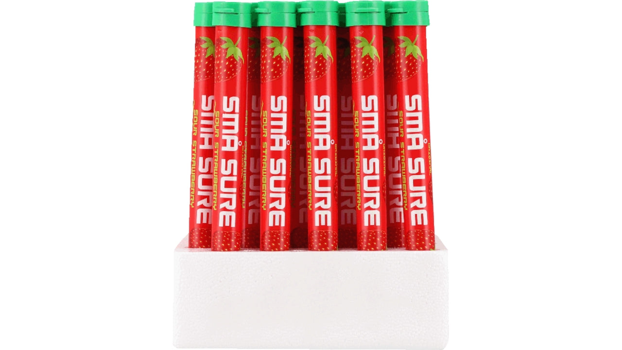 Små sure sour strawberry rør 16,4% 2cl