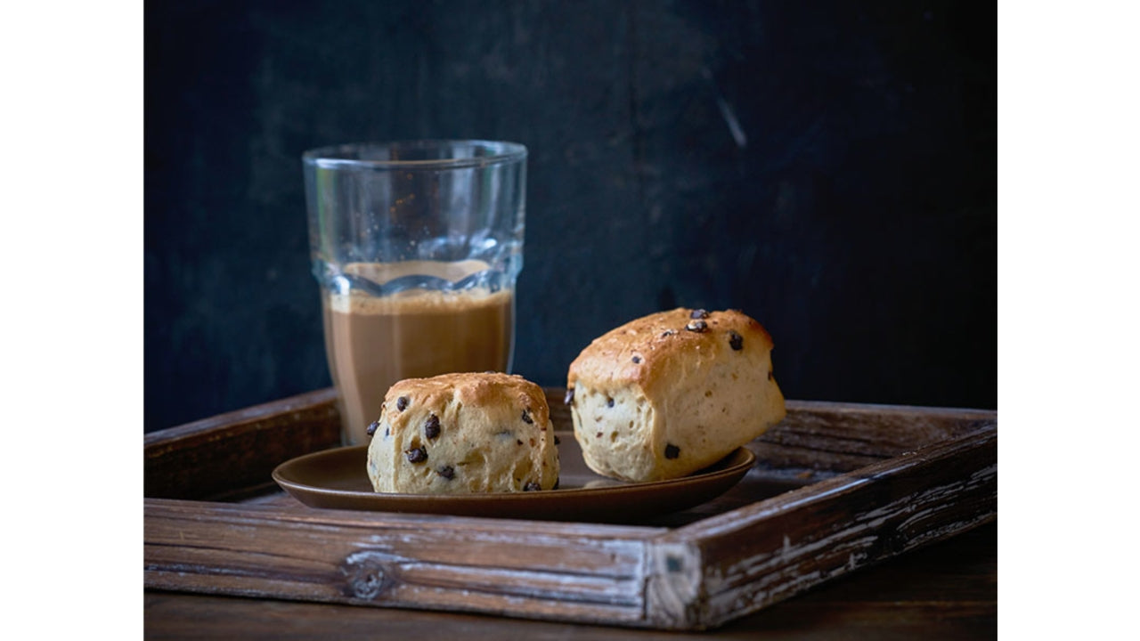 Scones med chokolade 40x63g