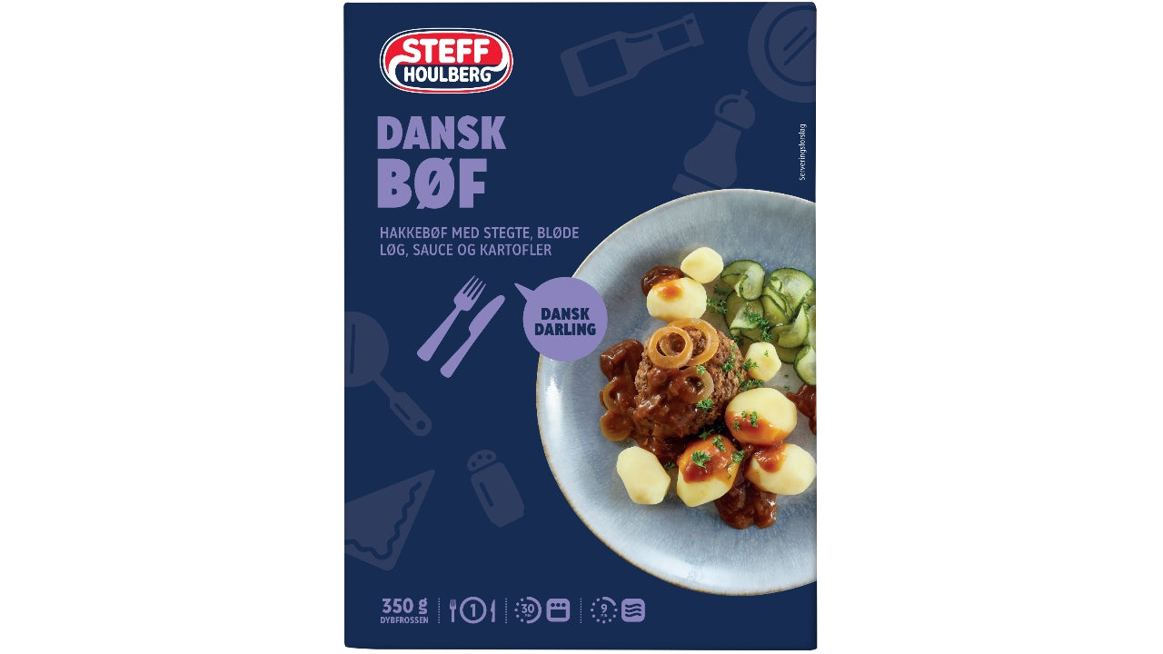 Hakkebøf m/løg 350g