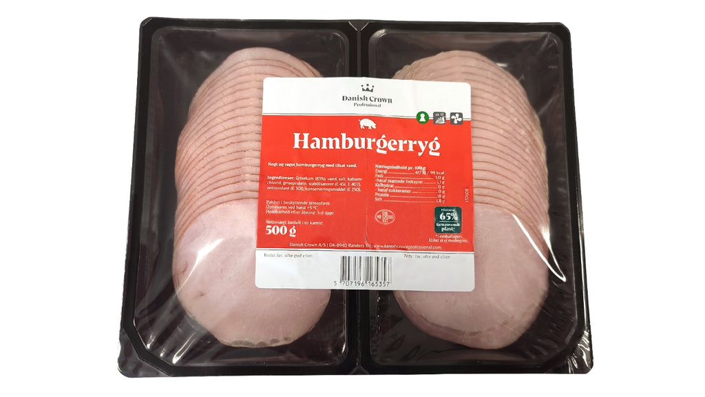 Hamburgerryg i skiver 500g