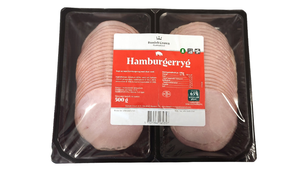 Hamburgerryg i skiver 500g