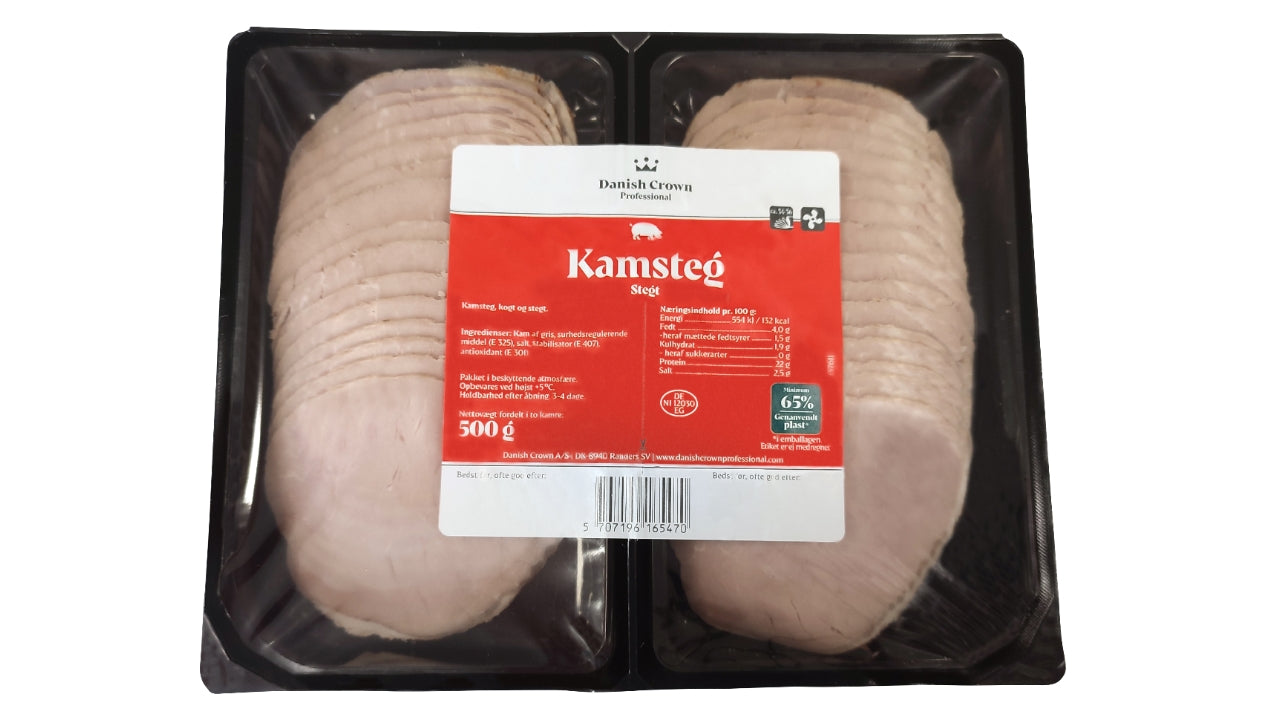 Kamsteg i skiver 500g