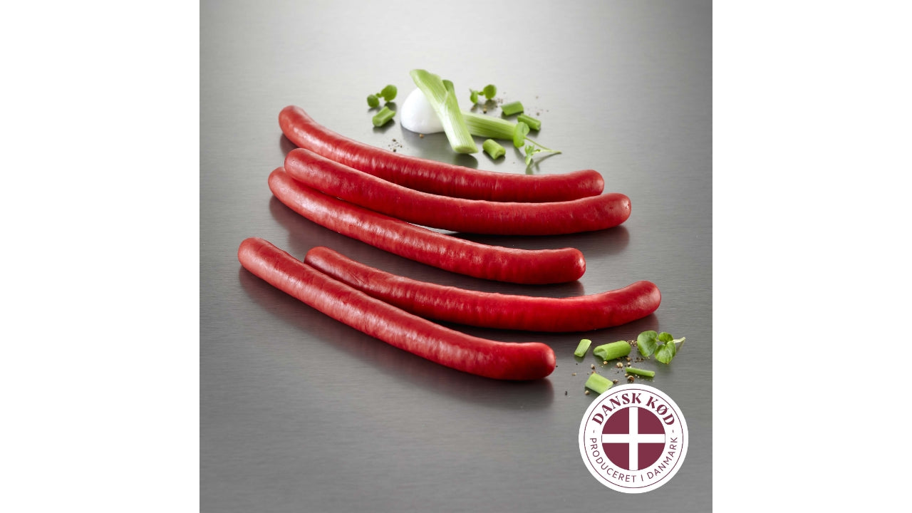 Hotdogpølser røde ca 65g 2x2,5kg