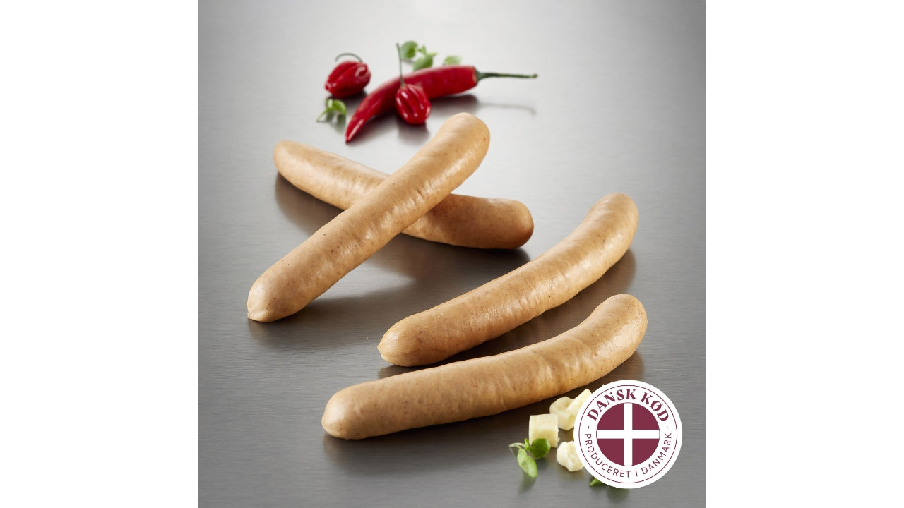 Frankfurter chili/cheddar 125g 2x2,5kg