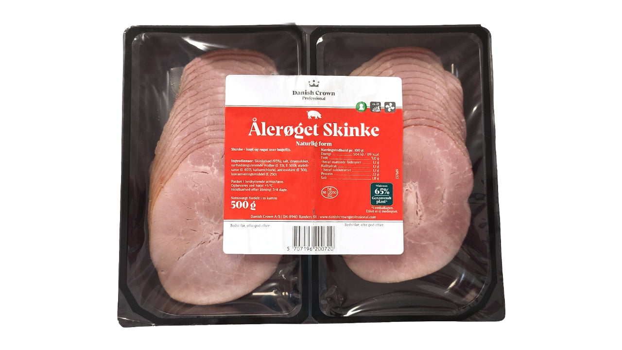 Skinke ålerøget i skiver 500g
