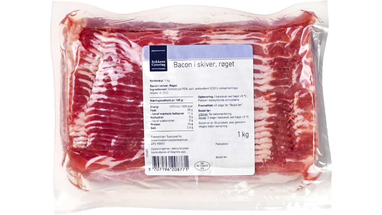 Bacon i skiver 1kg