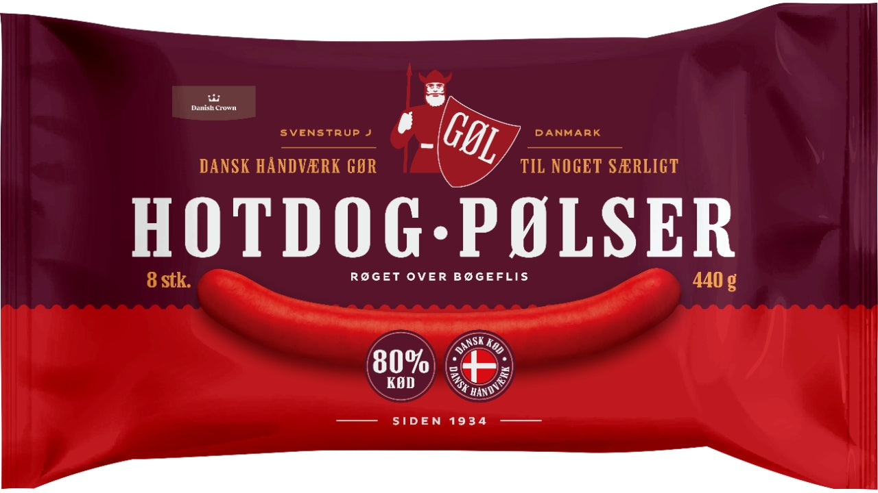 Hot-dog pølser 440g