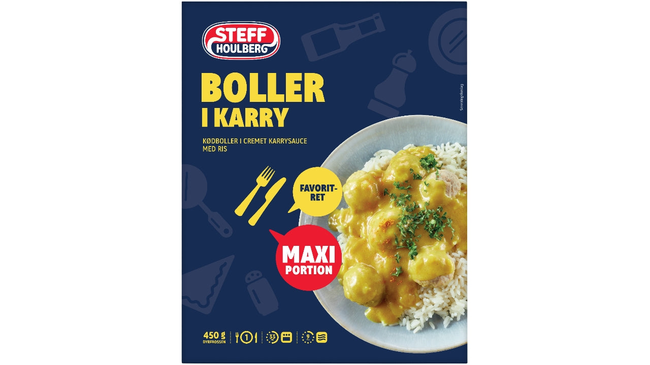 Boller i karry 450g