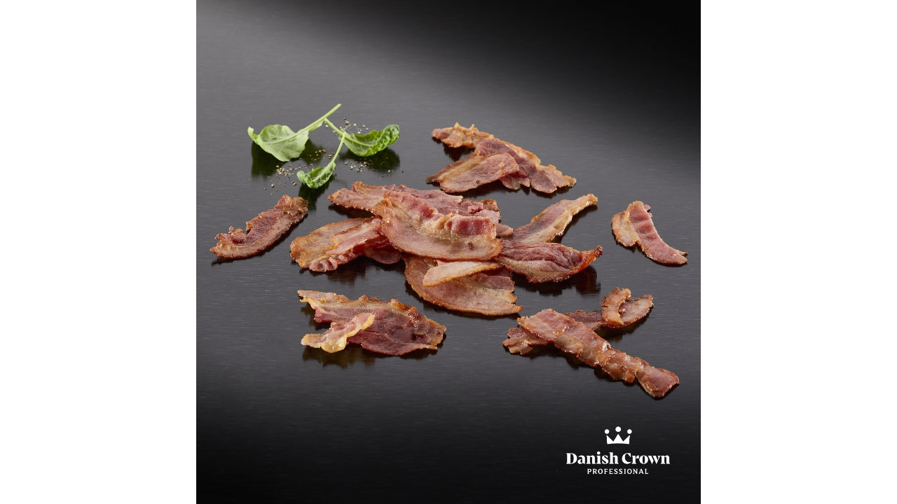 Bacon i skiver hårdt/medium stegt 1kg