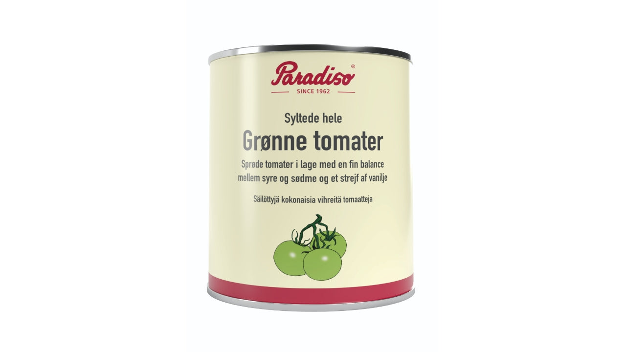 Syltede grønne tomater hele 1250g